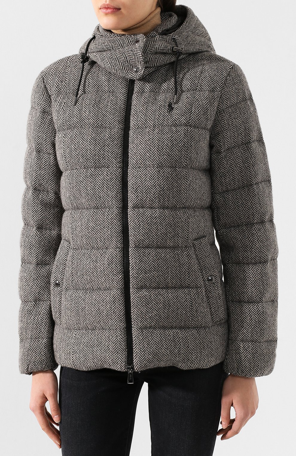 Пуховая куртка POLO RALPH LAUREN черно-белого цвета по цене 47150 руб., арт. 211773823, фото 3 Пуховая куртка POLO RALPH LAUREN, арт. 211773823, фото 3