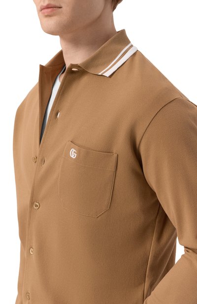 Хлопковая рубашка GUCCI, арт. 815513/XJG16, фото 5