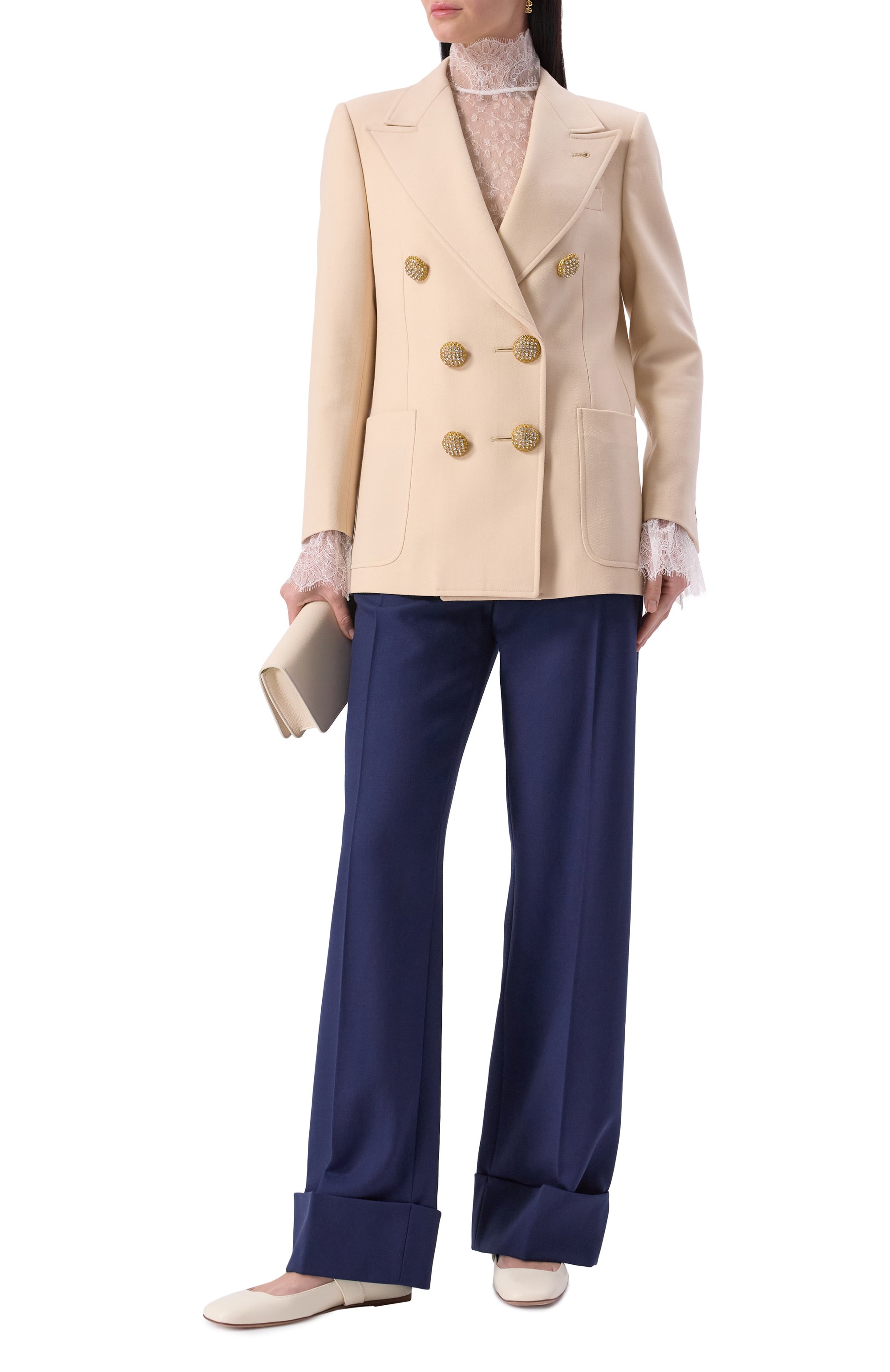 Шерстяные брюки VALENTINO, арт. 6B3RB66590T, фото 2