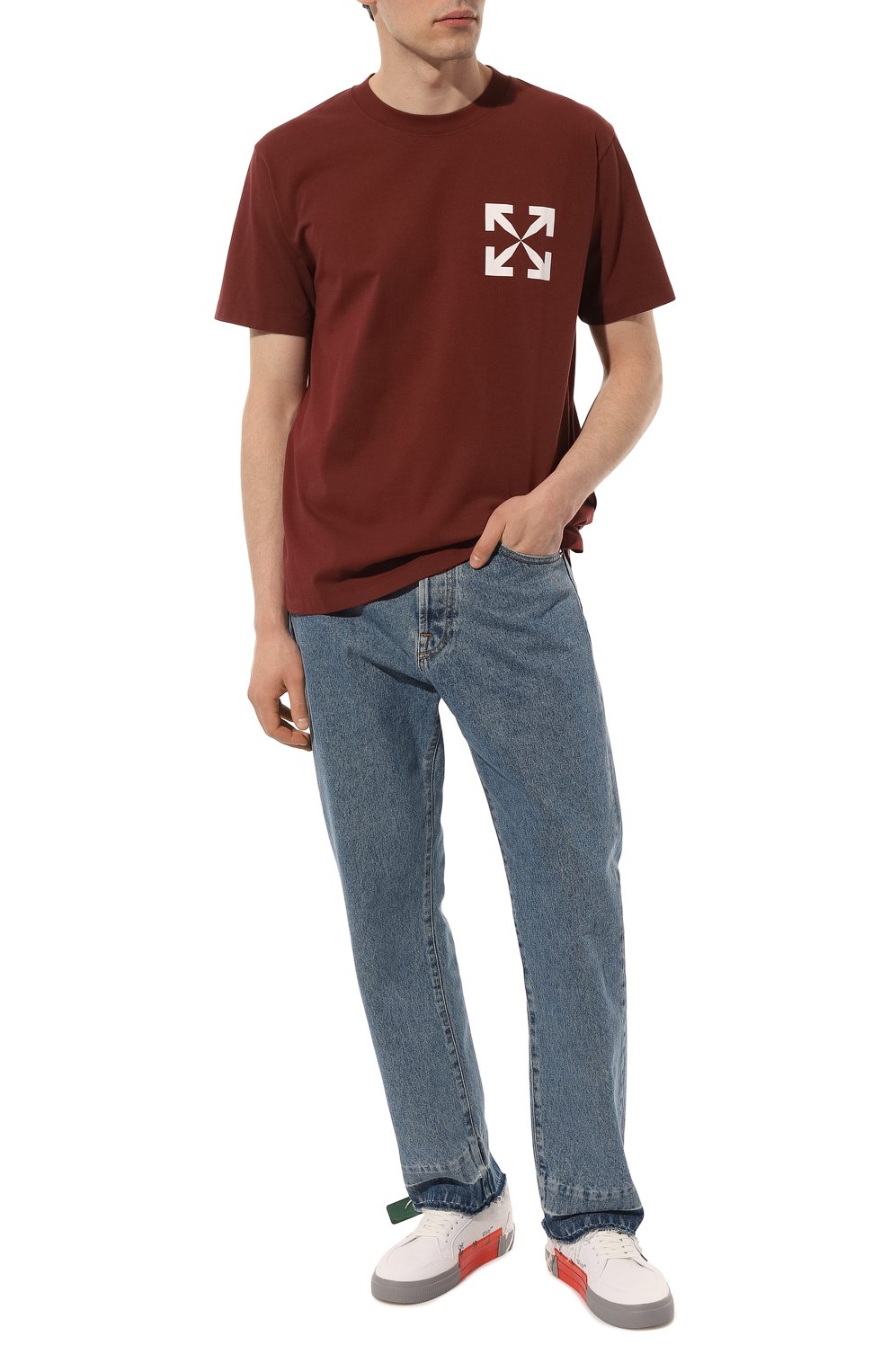 Текстильные кеды vulcanized OFF-WHITE, арт. 0MIA085F22FAB0010156, фото 2