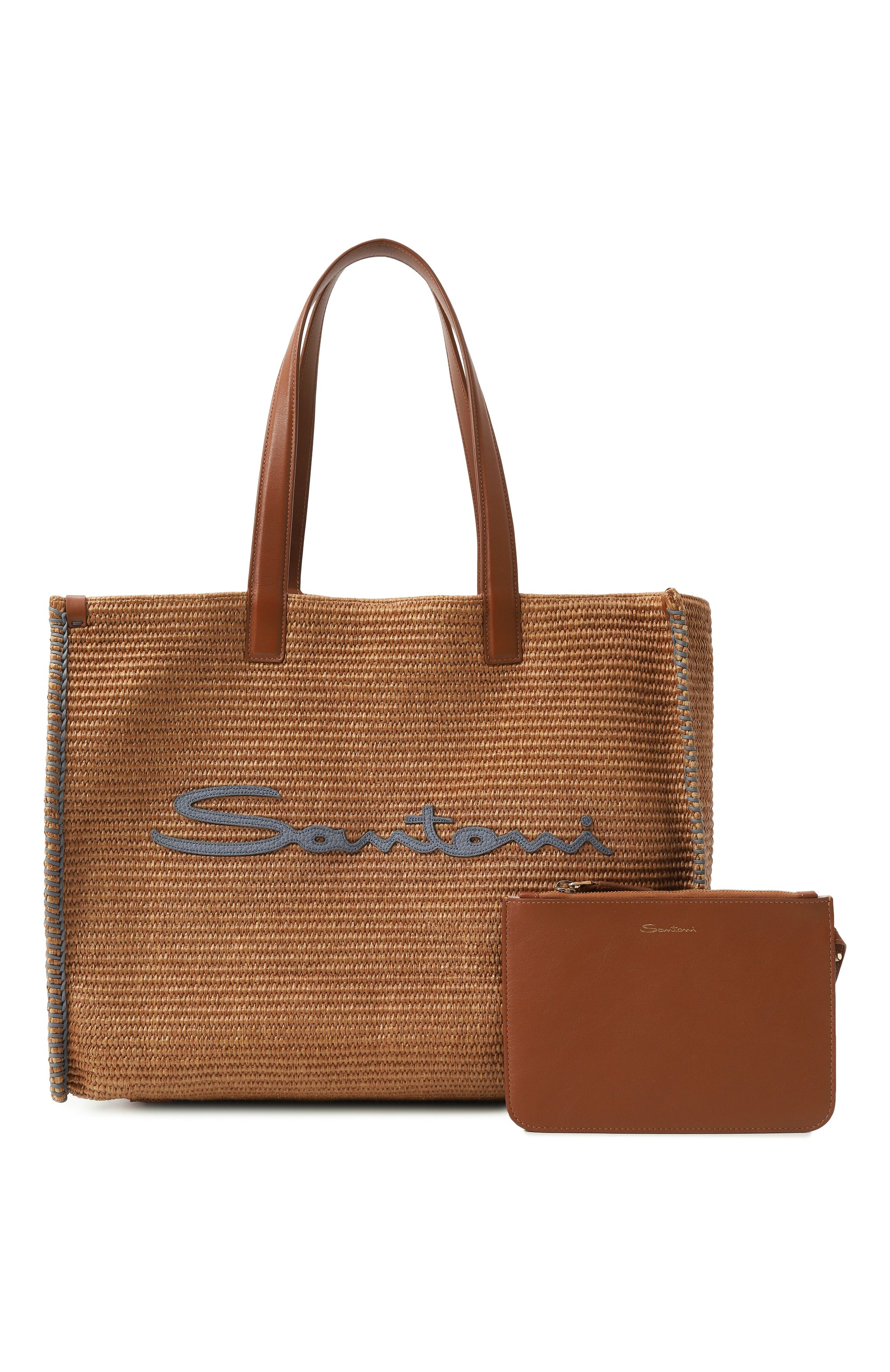 Сумка-тоут SANTONI бежевого цвета по цене 104000 руб., арт. DIBBA2447BA-HTR7Z43, фото 7 Сумка-тоут SANTONI, арт. DIBBA2447BA-HTR7Z43, фото 7