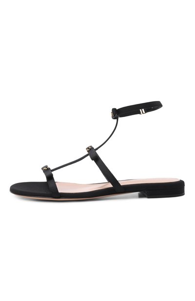 Текстильные сандалии malou GIANVITO ROSSI, арт. G32749.05RIC.GRTNER0, фото 4