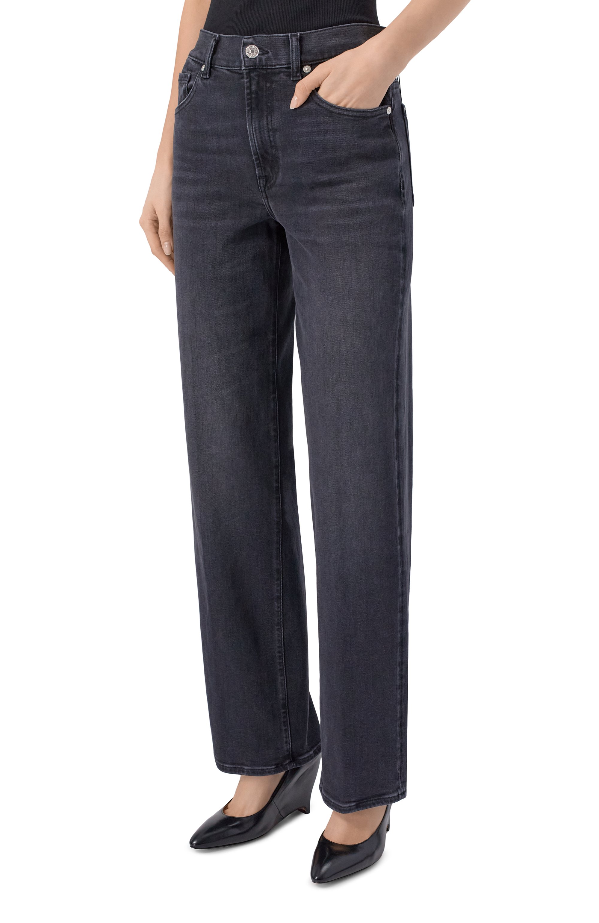 Джинсы stovepipe straight 7 FOR ALL MANKIND, арт. 7U4N0C32-3NS, фото 3