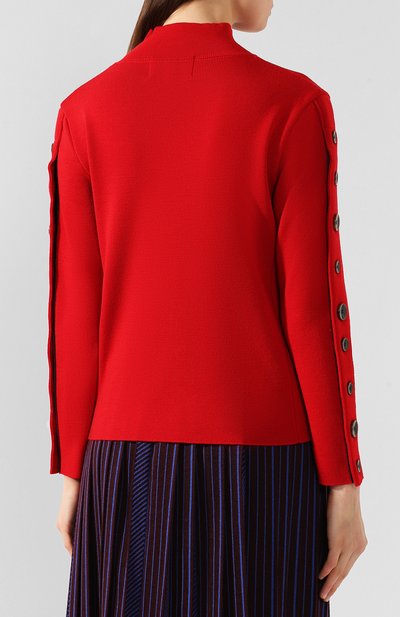 Шерстяной свитер AKIRA NAKA красного цвета по цене 57550 руб., арт. AW1949-RE, фото 4 Шерстяной свитер AKIRA NAKA, арт. AW1949-RE, фото 4