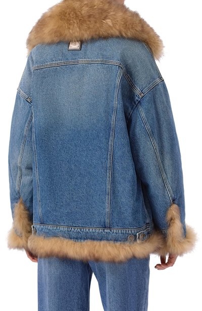 Джинсовая куртка с подкладкой из козлика DOLCE & GABBANA, арт. F9T08Z/G80C9, фото 4