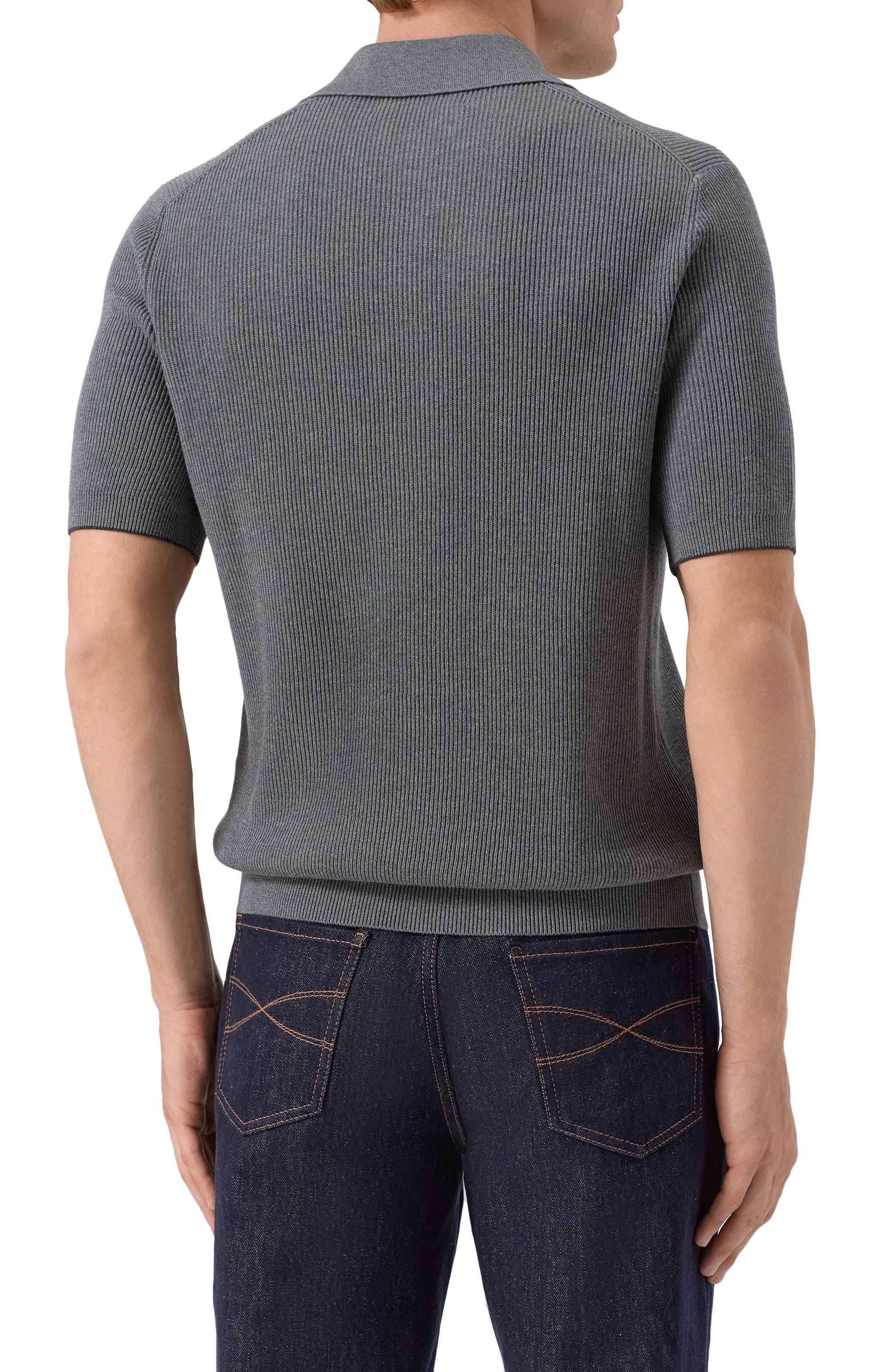 Хлопковое поло BRUNELLO CUCINELLI, арт. M29400005, фото 4