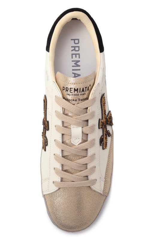Кожаные кеды Steven-D Premiata STEVEND/VAR 7605 Белый  STEVEND/VAR 7605 Фото 6