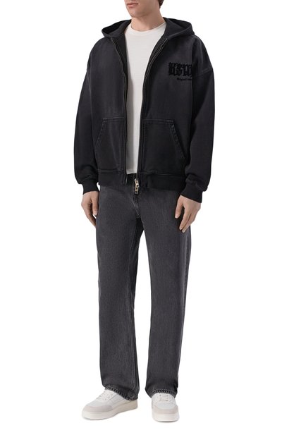 Мужские комбинированные кеды EMPORIO ARMANI, арт. EM004836/AF24321