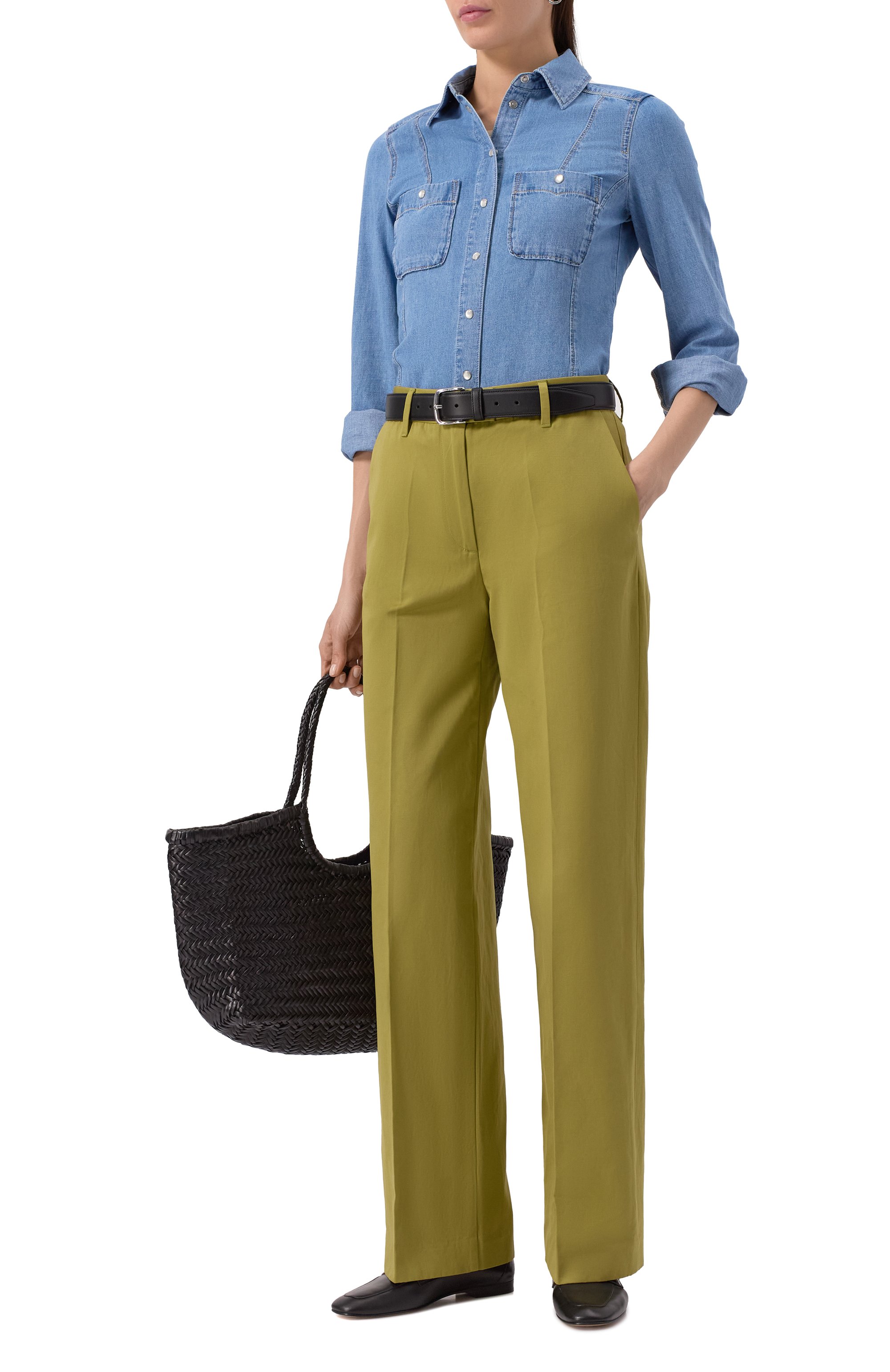 Брюки из хлопка и льна JACOB COHEN, арт. 25E P/JDM_P0042 001 T772A RW, фото 2