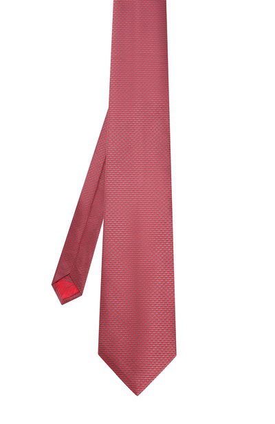 Шелковый галстук с узором BRIONI красного цвета по цене 26600 руб., арт. 062I00/0740J, фото 2 Шелковый галстук с узором BRIONI, арт. 062I00/0740J, фото 2