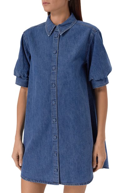 Джинсовое платье FRAME DENIM синего цвета по цене 68750 руб., арт. 6001316, фото 3 Джинсовое платье FRAME DENIM, арт. 6001316, фото 3