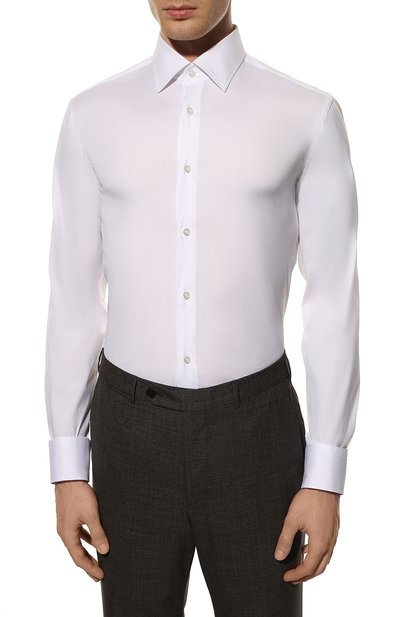 Хлопковая рубашка BOSS, арт. 50473467, фото 3