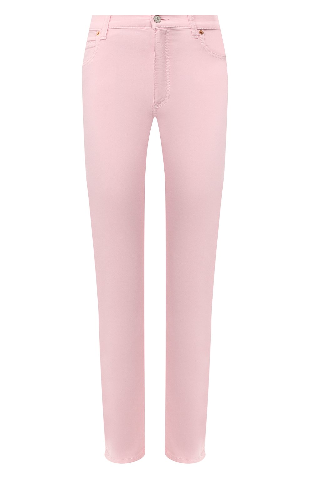 Джинсы прямого кроя GUCCI розового цвета по цене 79200 руб., арт. 502797/XDAHG, фото 1 Джинсы прямого кроя GUCCI, арт. 502797/XDAHG, фото 1