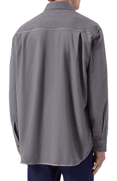 Рубашка из шерсти и шелка ZILLI, арт. SP0H01M024591001A, фото 4