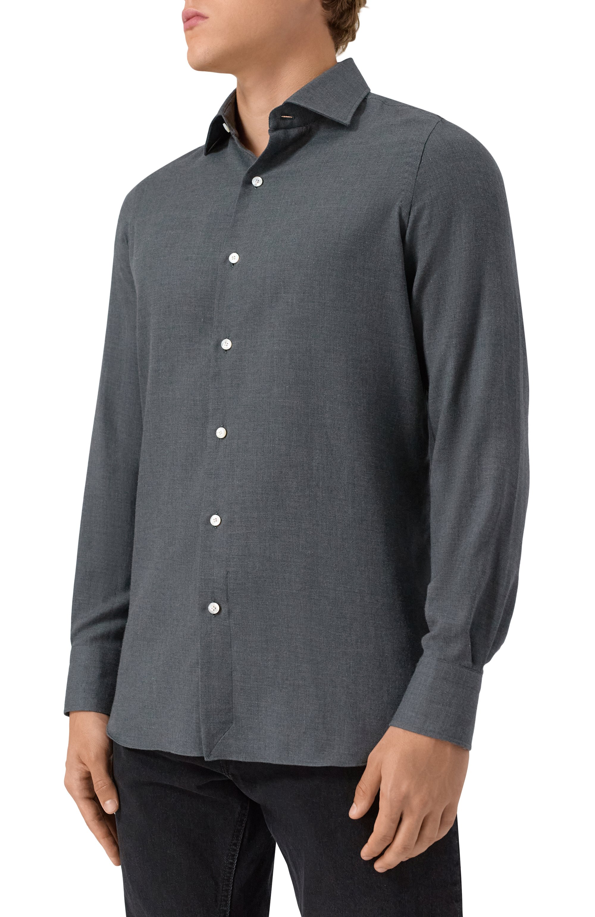 Рубашка из хлопка и кашемира FINAMORE 1925, арт. NAP0LI/C0286, фото 3