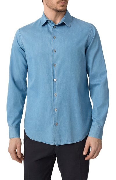 Хлопковая рубашка GIORGIO ARMANI, арт. GM001509/AF15417, фото 3