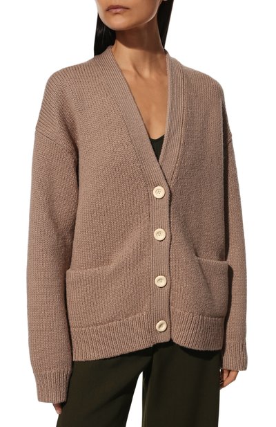 Шерстяной кардиган ACNE STUDIOS коричневого цвета по цене 46800 руб., арт. A60336, фото 3 Шерстяной кардиган ACNE STUDIOS, арт. A60336, фото 3