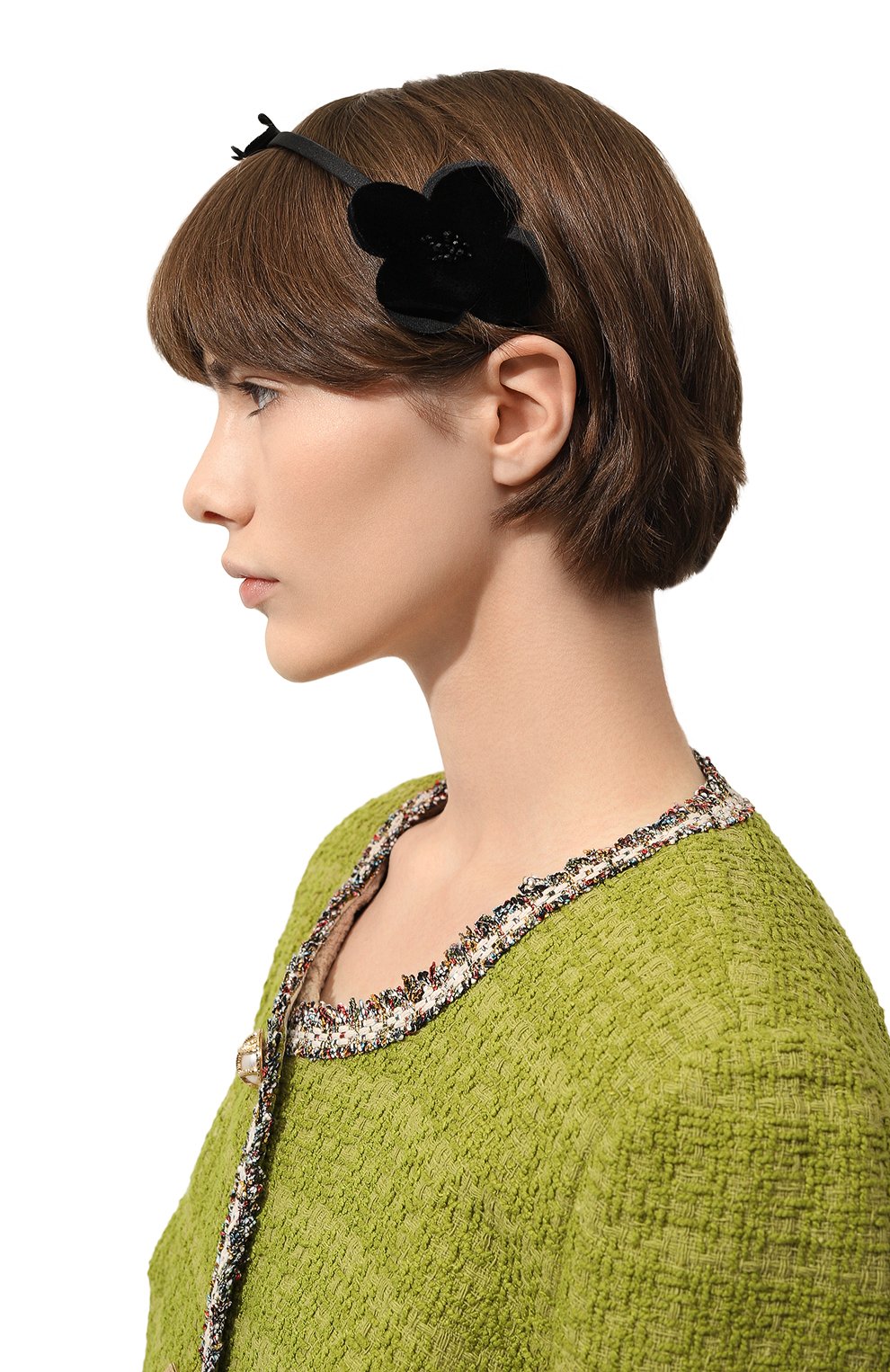 Ободок для волос PANFIL черного цвета по цене 19000 руб., арт. 0-T-vlflw, фото 2 Ободок для волос PANFIL, арт. 0-T-vlflw, фото 2