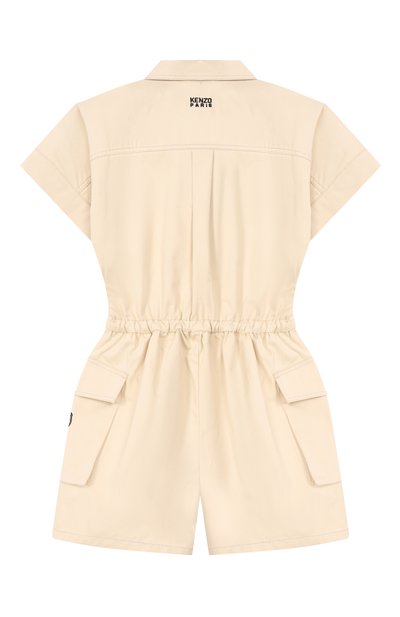 Хлопковый комбинезон KENZO светло-бежевого цвета по цене 25700 руб., арт. K61751, фото 2 Хлопковый комбинезон KENZO, арт. K61751, фото 2
