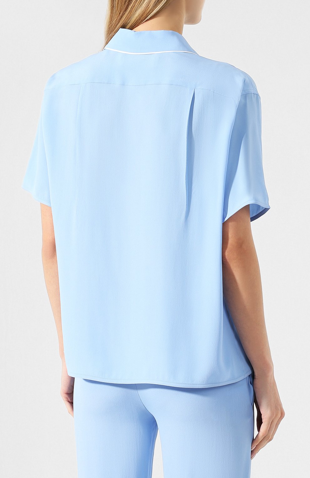 Блузка MARNI голубого цвета по цене 34300 руб., арт. CAMAW49IM0/TA089, фото 4 Блузка MARNI, арт. CAMAW49IM0/TA089, фото 4