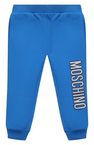Комплект из толстовки и брюк MOSCHINO синего цвета по цене 29950 руб., арт. MUK04A/LCA53, фото 4 Комплект из толстовки и брюк MOSCHINO, арт. MUK04A/LCA53, фото 4