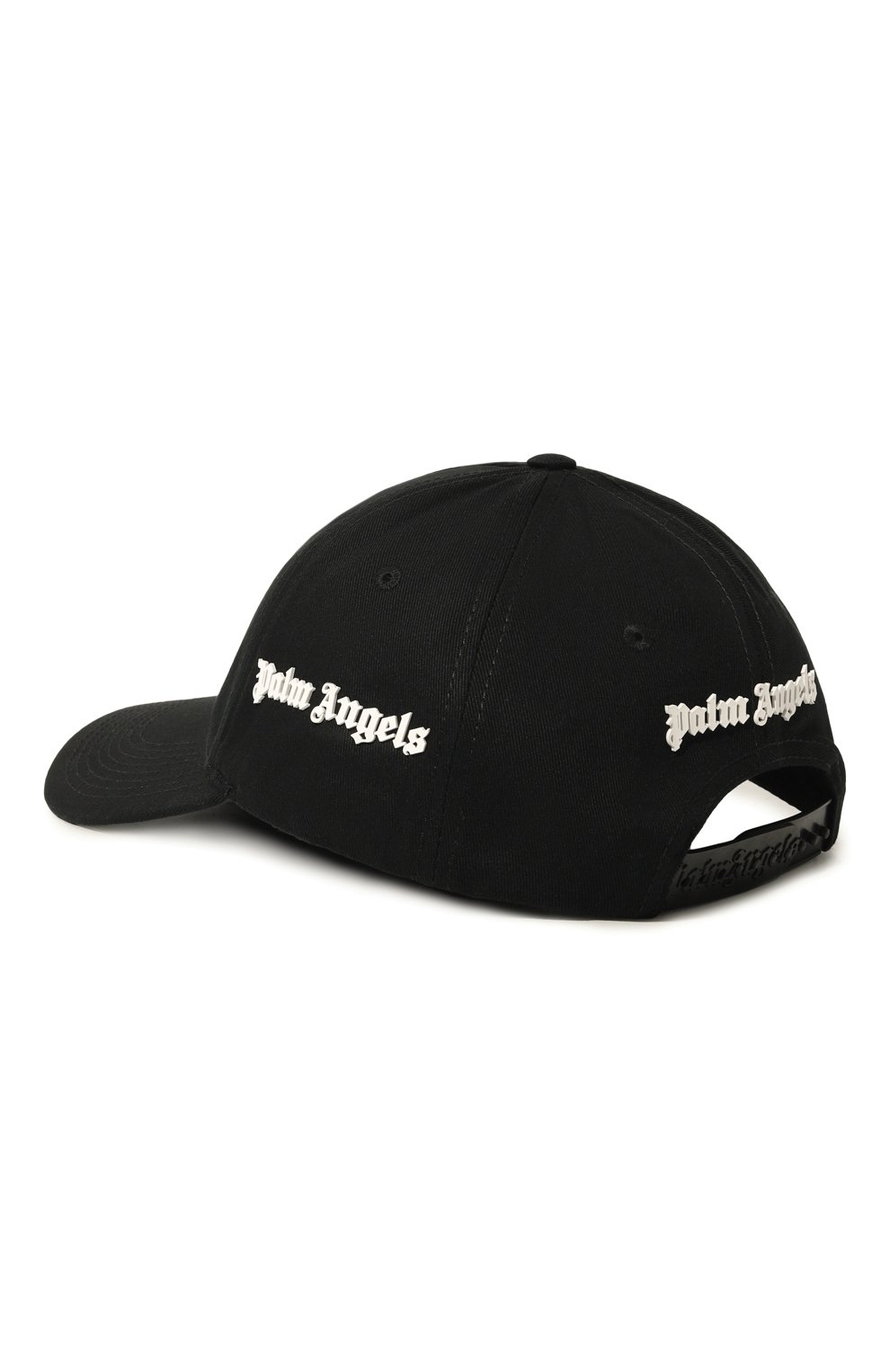 Хлопковая бейсболка PALM ANGELS черного цвета по цене 19400 руб., арт. PMLB095C99FAB001, фото 2 Хлопковая бейсболка PALM ANGELS, арт. PMLB095C99FAB001, фото 2