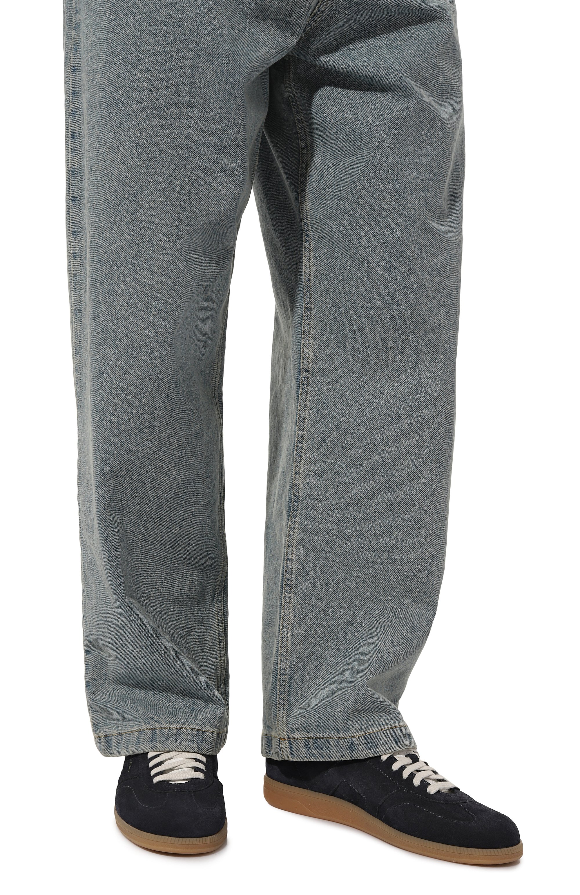 Замшевые кеды dbs-olympic SANTONI темно-синего цвета по цене 55000 руб., арт. MBPL21975FARCSB5U60, фото 3 Замшевые кеды dbs-olympic SANTONI, арт. MBPL21975FARCSB5U60, фото 3