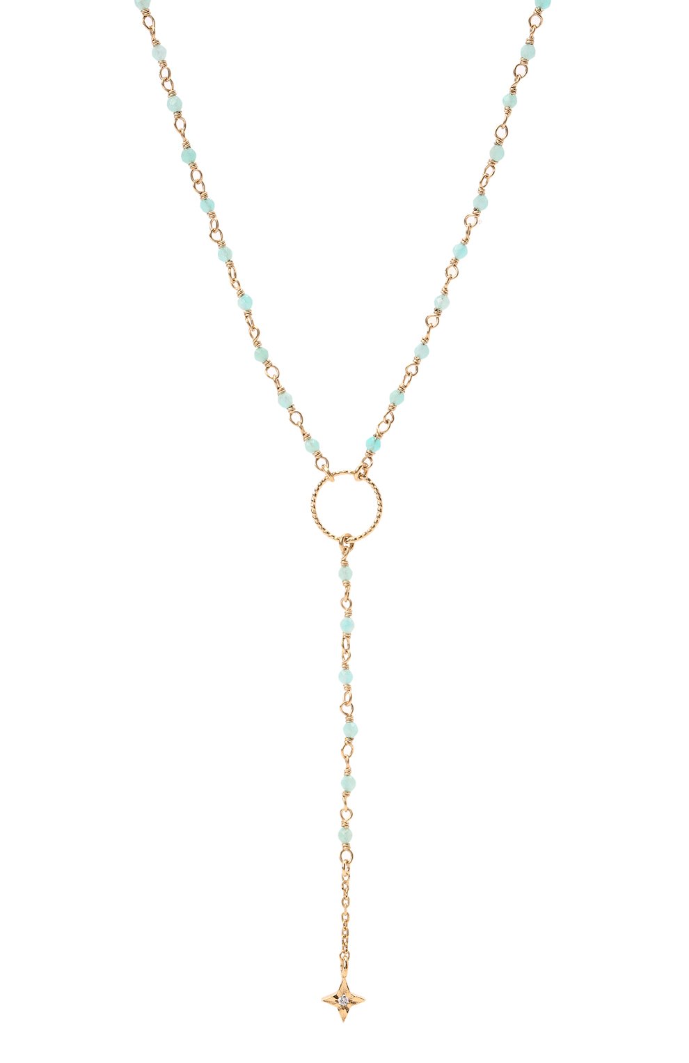 Колье HANKA_IN золотого цвета по цене 14050 руб., арт. MER-C0-AMA-ET0, фото 3 Колье HANKA_IN, арт. MER-C0-AMA-ET0, фото 3