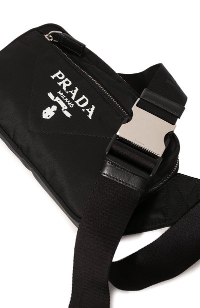 Текстильная поясная сумка PRADA черного цвета по цене 120000 руб., арт. 2VL977-2D0P-F0002-WTO, фото 3 Текстильная поясная сумка PRADA, арт. 2VL977-2D0P-F0002-WTO, фото 3