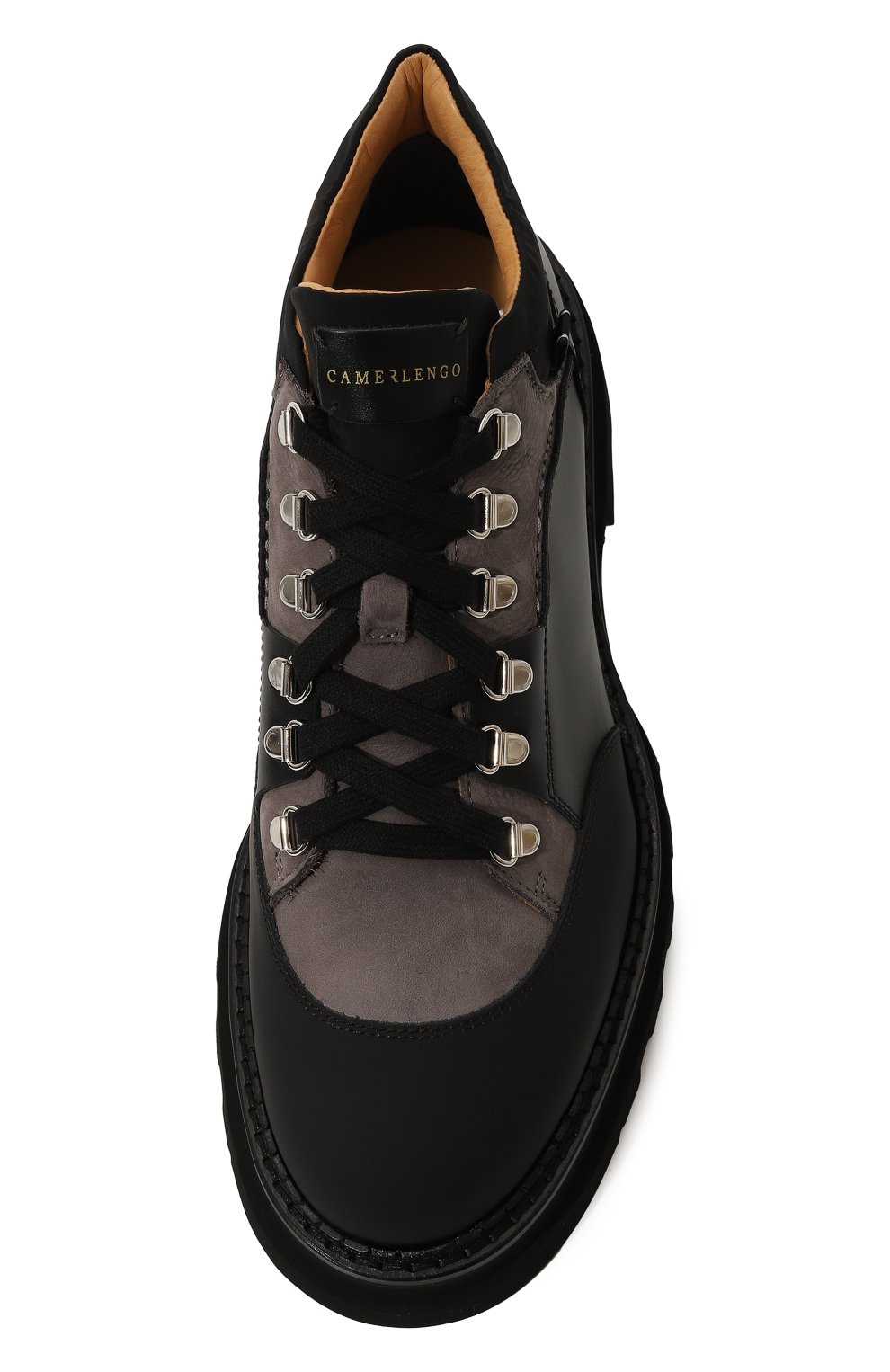 Кожаные хайкеры CAMERLENGO, арт. 16694/GREY, фото 6