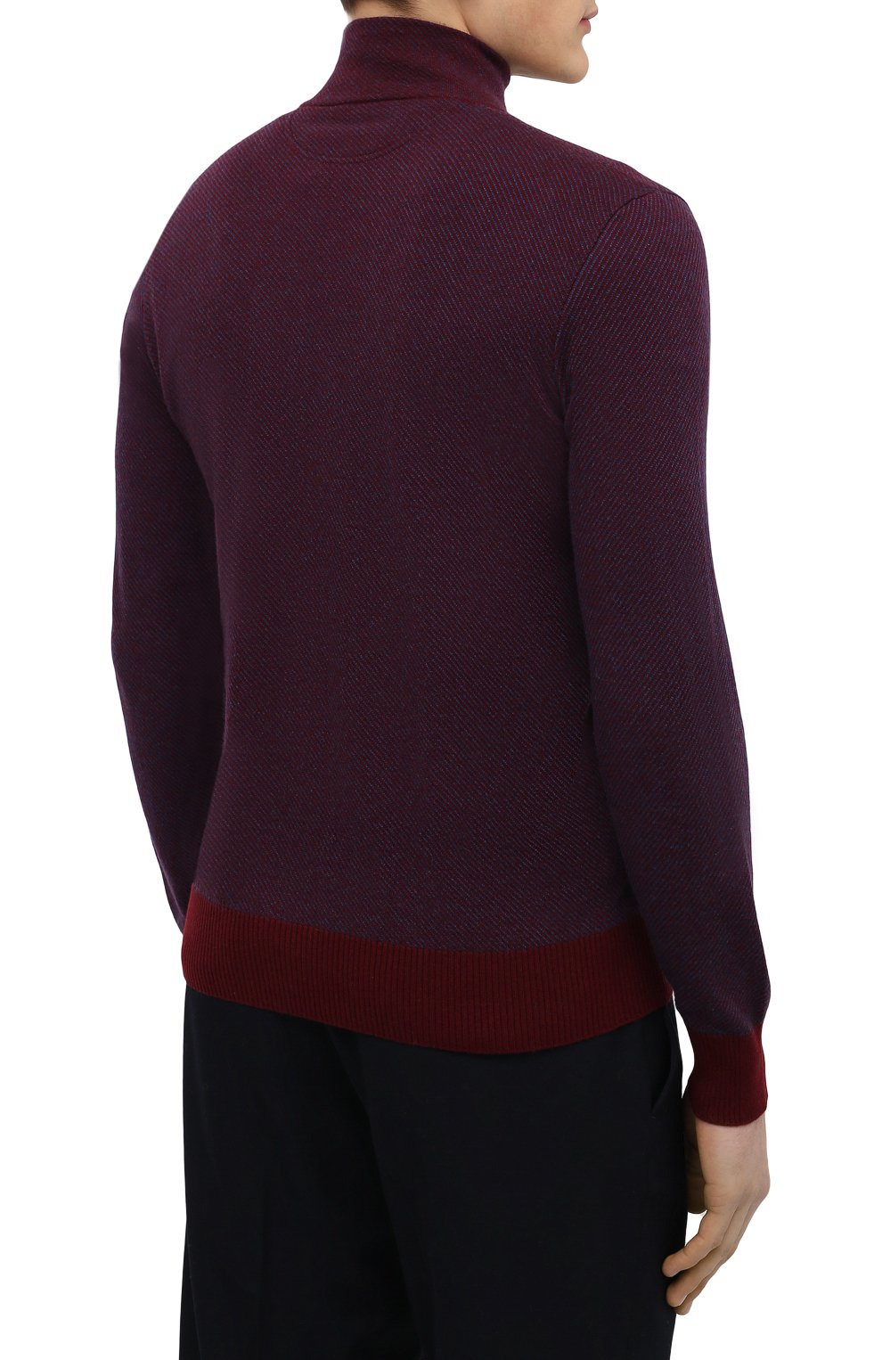 Кашемировый джемпер LORO PIANA бордового цвета по цене 89450 руб., арт. FAG4525, фото 4 Кашемировый джемпер LORO PIANA, арт. FAG4525, фото 4