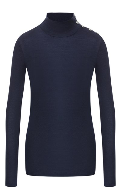 Женская однотонная водолазка из смеси шерсти и хлопка BALMAIN, арт. 148520/J011