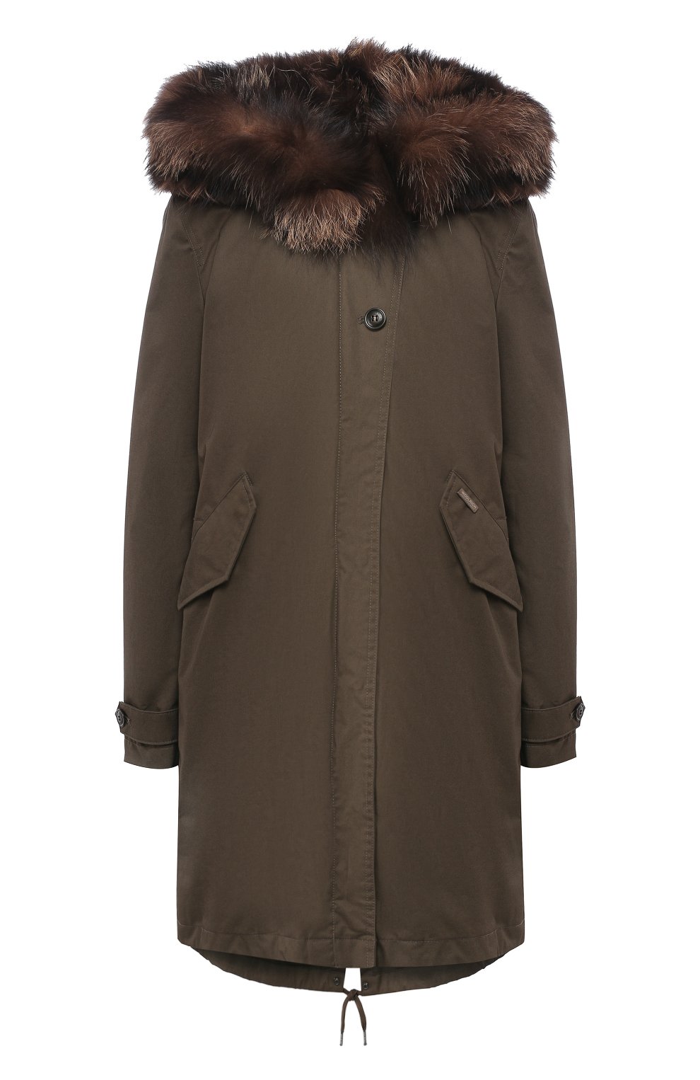 Хлопковая парка с меховой отделкой капюшона WOOLRICH, арт. WWCPS2631/LM10, фото 1
