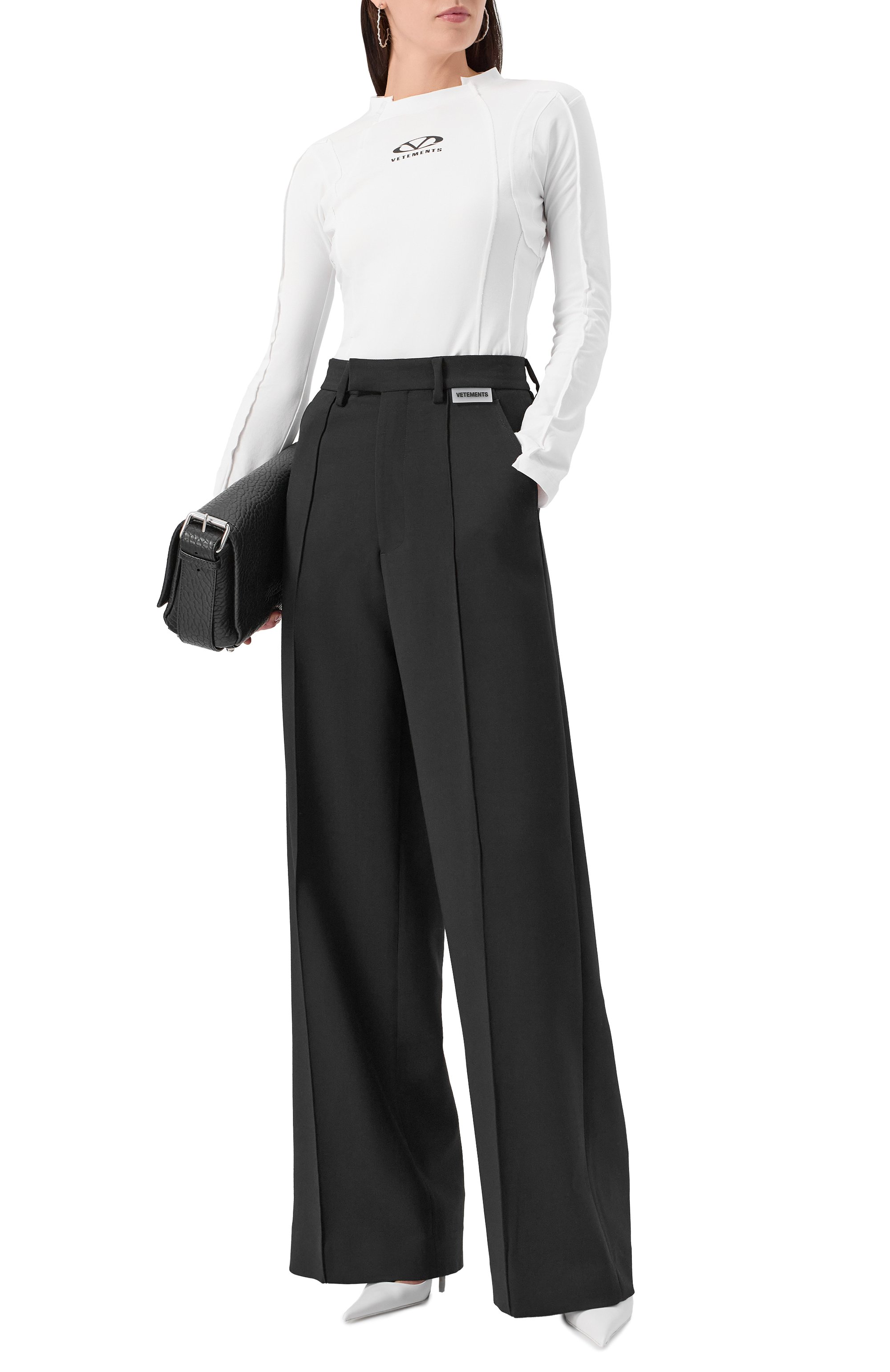 Хлопковый лонгслив VETEMENTS, арт. UA66LS600W/1200 STRETCH JERSEY, фото 6