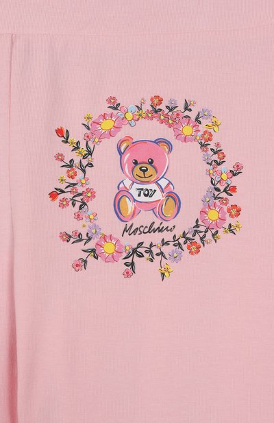 Хлопковые легинсы MOSCHINO, арт. HFP04X/LBA10/10-14, фото 3
