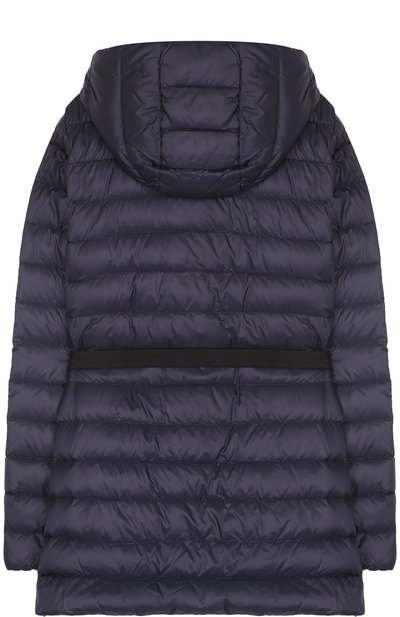 Пуховое пальто с капюшоном MONCLER ENFANT синего цвета по цене 67950 руб., арт. D1-954-46853-99-53048/12-14A, фото 2 Пуховое пальто с капюшоном MONCLER ENFANT, арт. D1-954-46853-99-53048/12-14A, фото 2