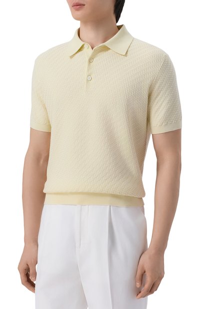 Поло из хлопка и шелка BRIONI, арт. UMR200/PAK22, фото 3