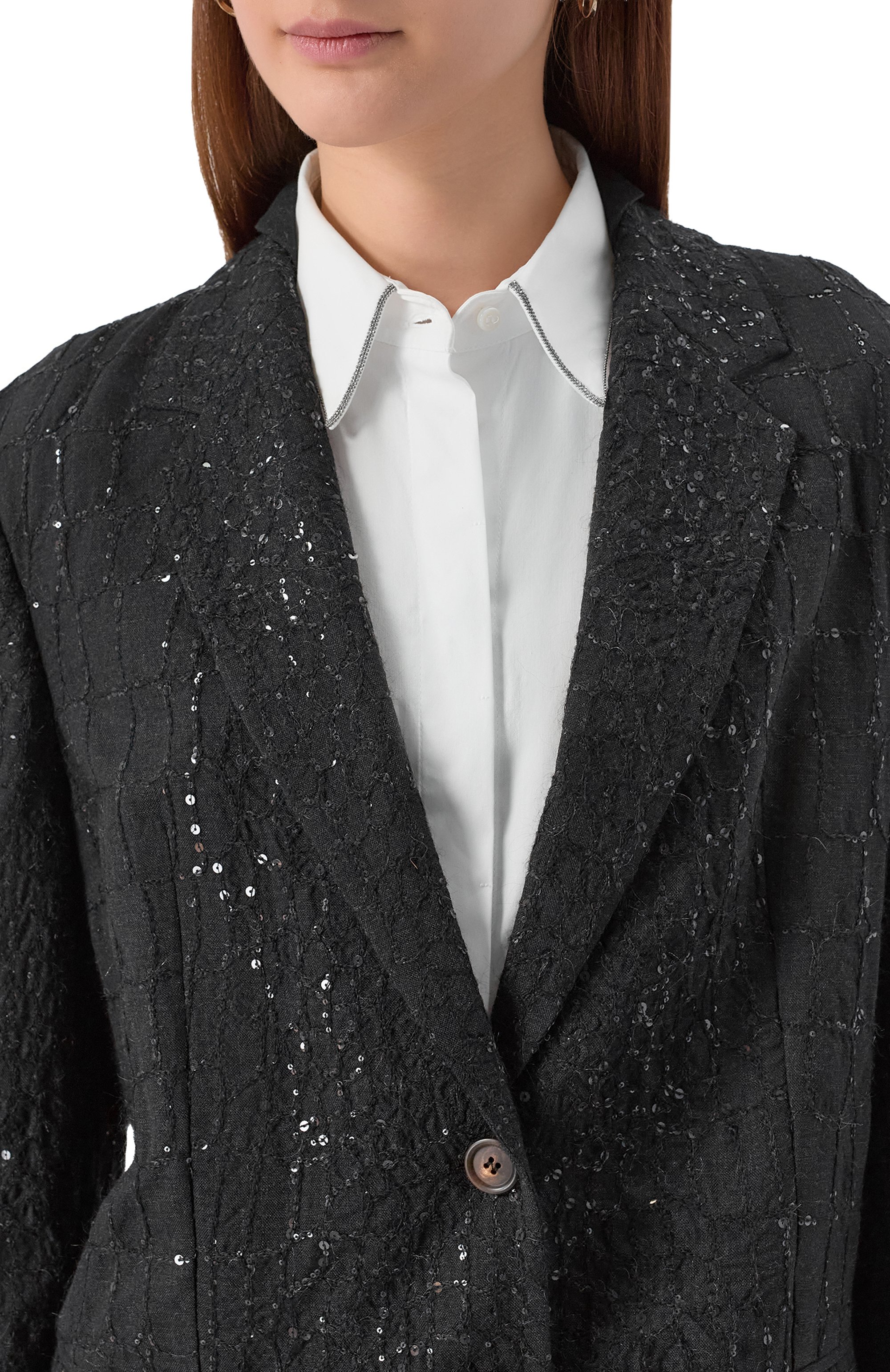 Шерстяной жакет BRUNELLO CUCINELLI, арт. MD9207392P, фото 5