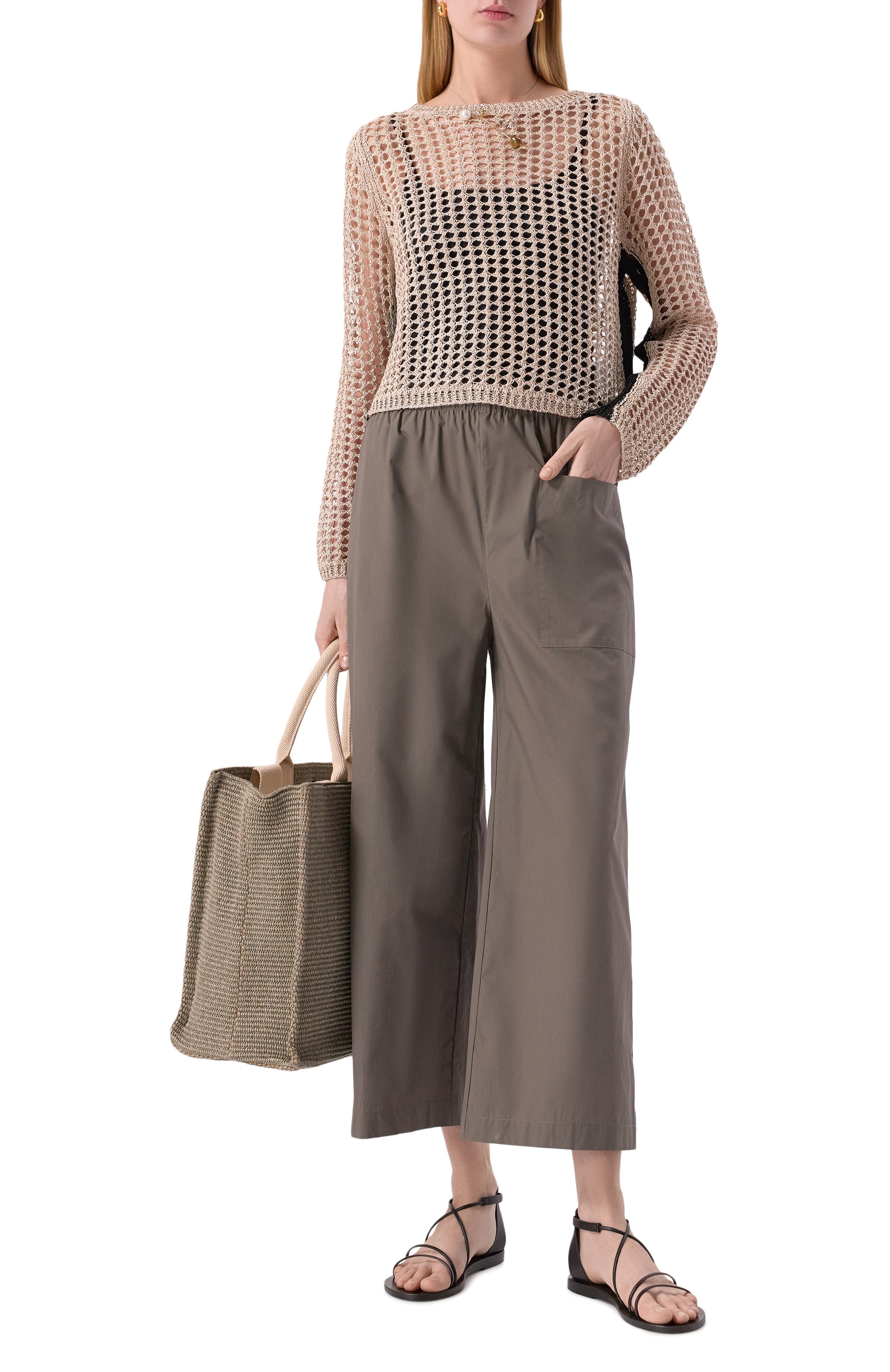 Хлопковые брюки ERIKA CAVALLINI, арт. P5SJ13, фото 2