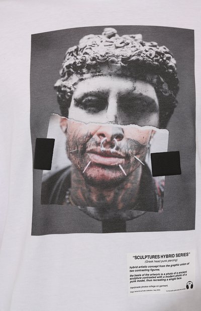 Хлопковая фут�болка DIEGO VENTURINO, арт. D3W4DVTS0HPP, фото 5