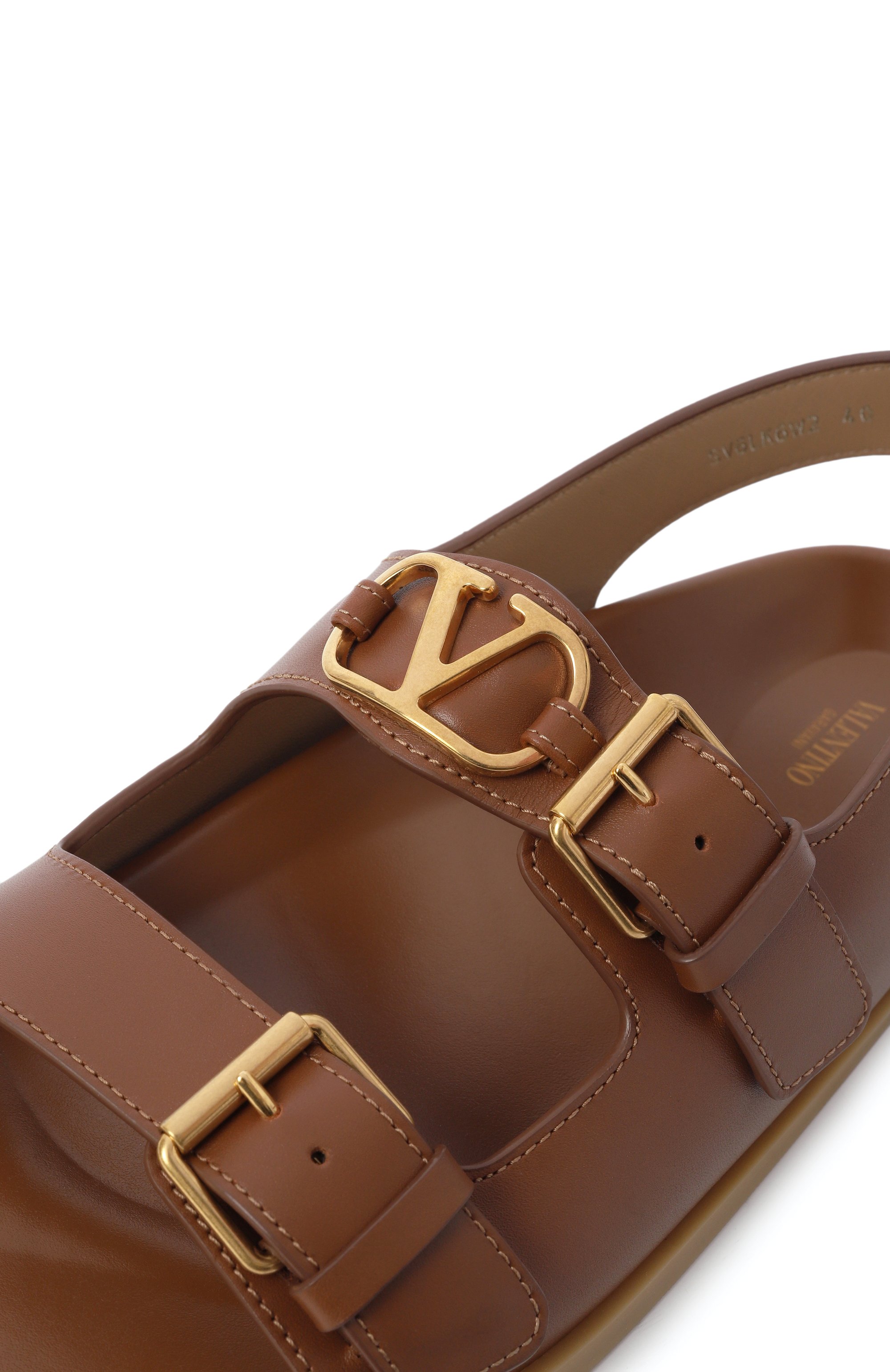 Кожаные сандалии vlogo signature VALENTINO, арт. 6W2S0LK6/BEK, фото 7