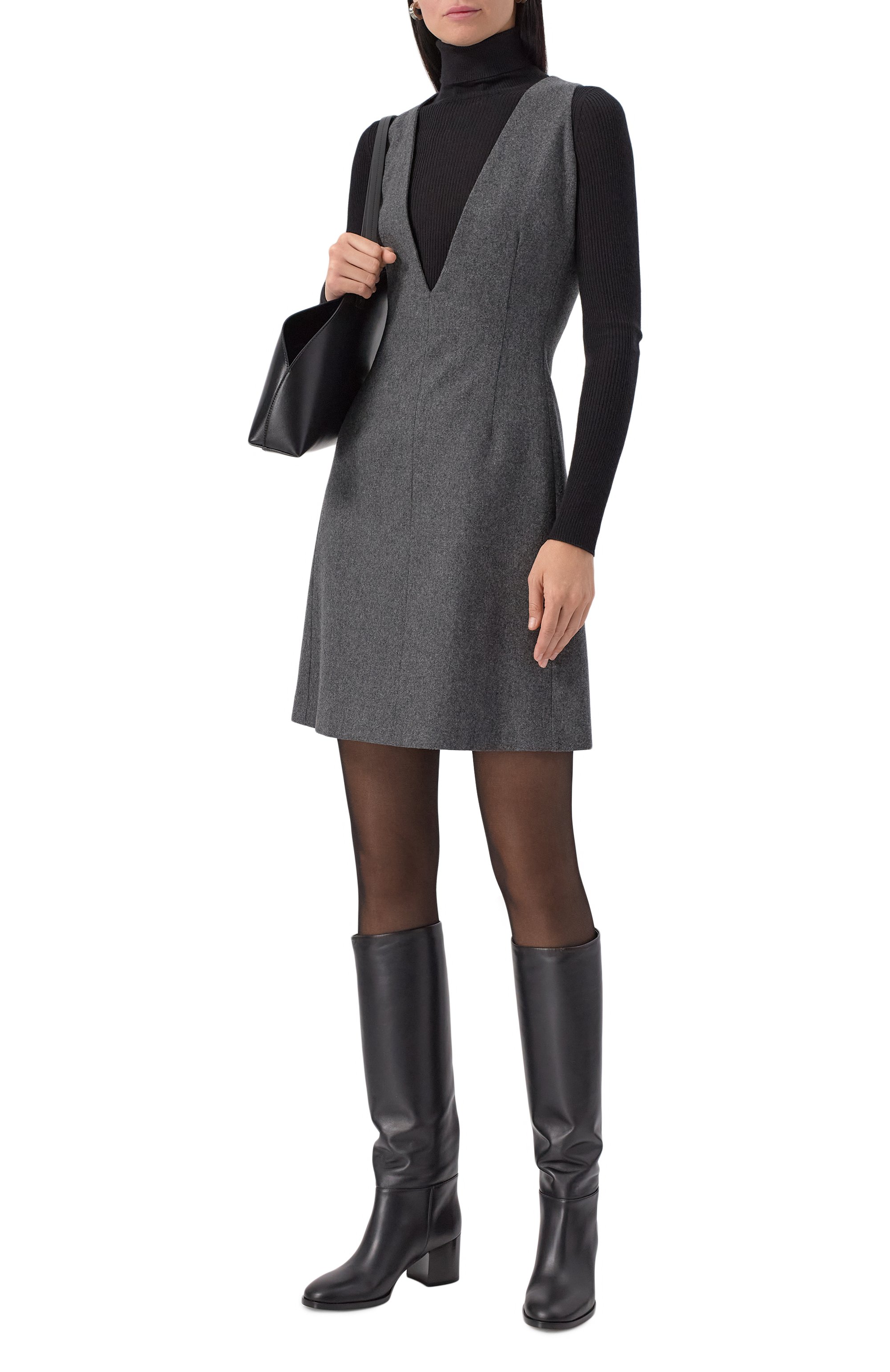 Кожаные сапоги santiago 60 GIANVITO ROSSI, арт. G80304.60CU0.VGIBLACK, фото 2