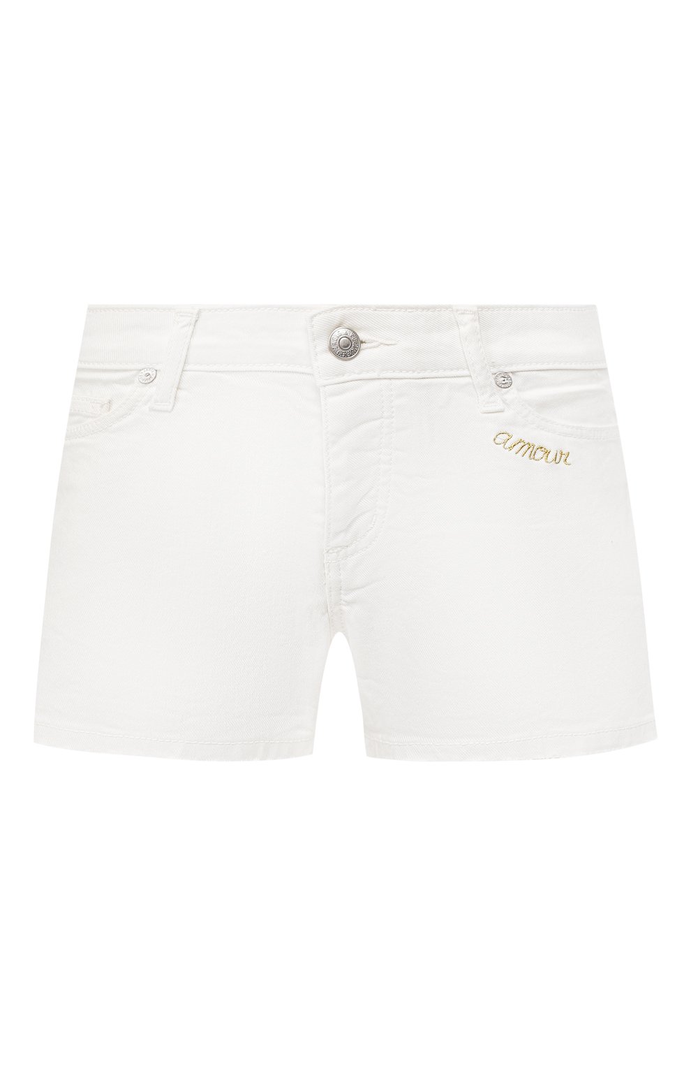 Джинсовые шорты ZADIG AND VOLTAIRE белого цвета по цене 13450 руб., арт. SHCT3302F, фото 1 Джинсовые шорты ZADIG AND VOLTAIRE, арт. SHCT3302F, фото 1