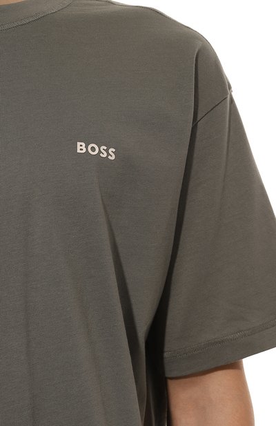 Хлопковая футболка BOSS ORANGE, арт. 50528221, фото 5