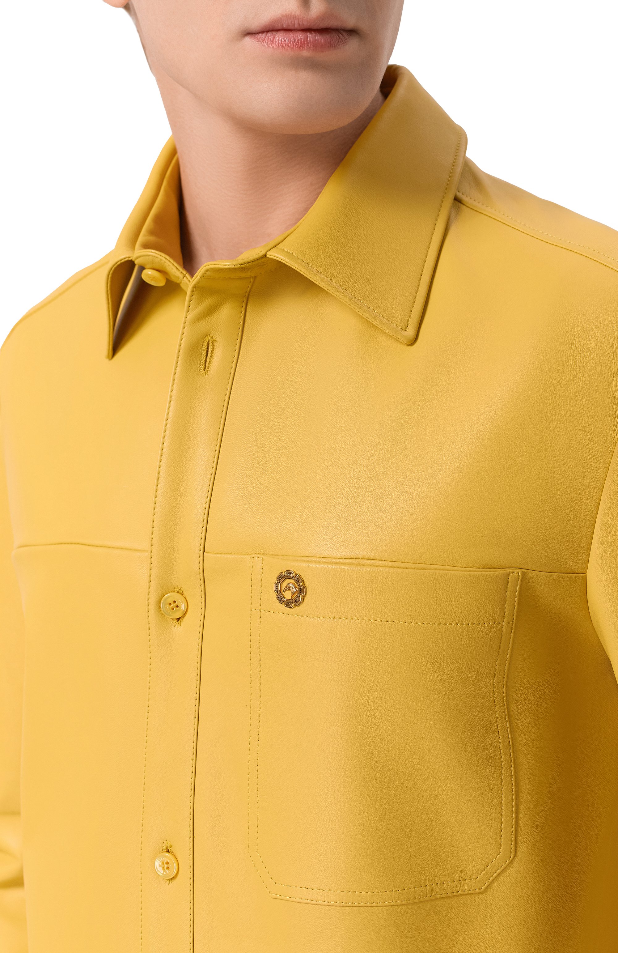 Кожаная куртка-рубашка STEFANO RICCI, арт. M7J6100060/NPNVS5, фото 5