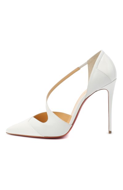 Кожаные туфли round and square 100 CHRISTIAN LOUBOUTIN, арт. round and square 100 patent/kid, фото 3