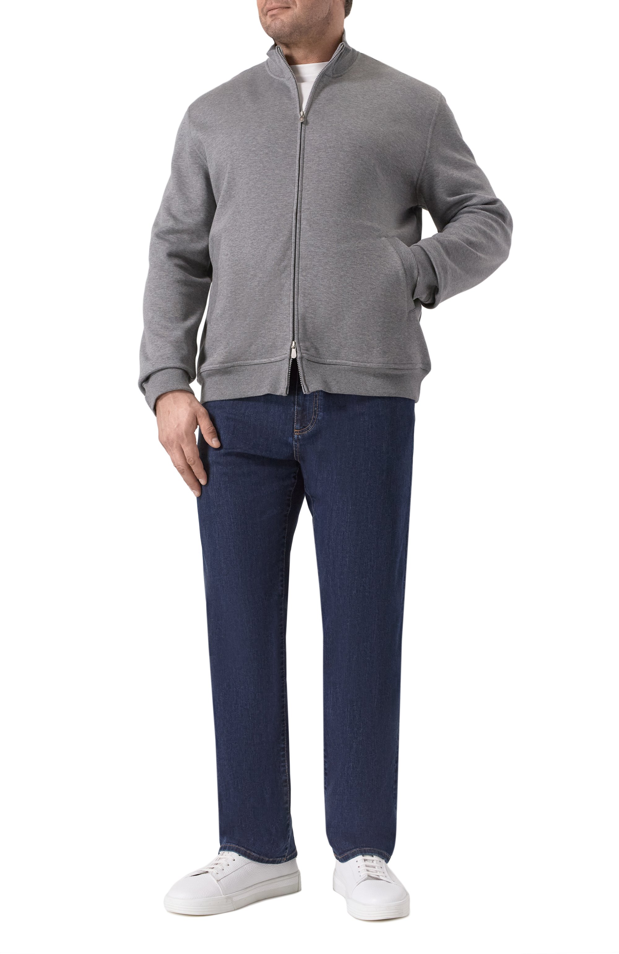 Толстовка из хлопка и кашемира BRUNELLO CUCINELLI, арт. MM8319089G, фото 2