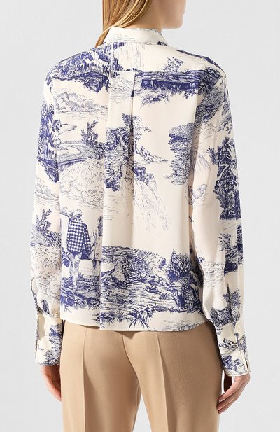 Шелковая рубашка CHLOÉ, арт. CHC19WHT59338, фото 4