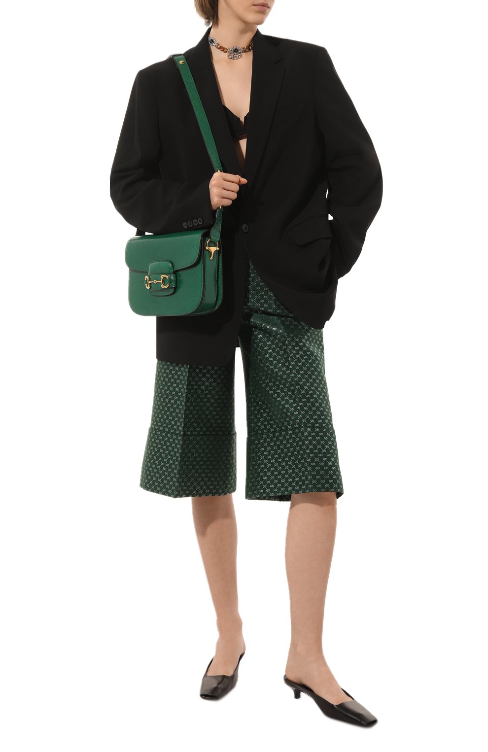 Сумка 1955 horsebit small из кожи питона GUCCI, арт. 602204 LJM0G, фото 7