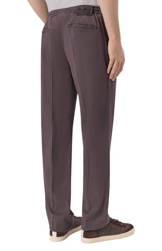 Брюки из лиоцелла Kiton UP1LACRK0609H Коричневый  UP1LACRK0609H Фото 4